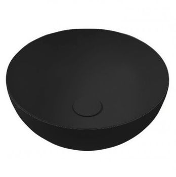 Раковина HATRIA HAPPY HOUR A0Y5A502 накладная без отверстия без перелива цвет черный матовый — фото 1, Раковины