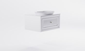 Товар: Тумба Шарм 80см 1ящ цв белый мат. с раковиной Шарм бел гл. и столешницей Solid бел гл. 4631177713439 - фото 4 Тумба Шарм 80см 1ящ цв белый мат. с раковиной Шарм бел гл. и столешницей Solid бел гл. 4631177713439 — фото 4, Тумбы с раковиной