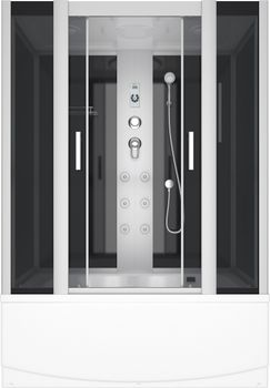 Душевой бокс ERLIT 45 серия ER4515TP-C4-RUS тонированное стекло — фото 1, Душевые боксы