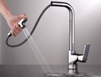 Смеситель для кухни D&K Berlin DA1432501, хром — фото 1, Смесители для кухни