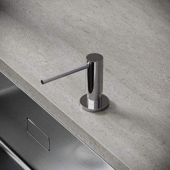 Дозатор для кухонной мойки Sancos, объем 500 мл, цвет хром, арт. SC40100CH — фото 3, Дозаторы для кухонных моек