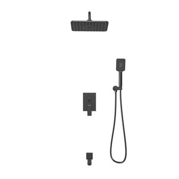 Душевая система скрытого монтажа Grossman Classic 501.K35.04.210 черный матовый,1 место — фото 2, Душевые системы