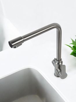 BOND Smart B65-0477 Смеситель для кухни под фильтр с краном для питьевой воды, графитовый цвет — фото 16, Смесители для кухни