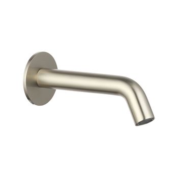 AQM8302BN Излив встраиваемый 110-180мм, латунь, никель шлифованный — фото 1, Изливы