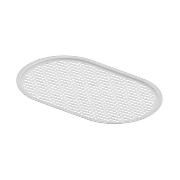 Полка сетчатая Artceram Fuori Scala для овальной консоли 60 цвет белый матовый TFA003 05 — фото 1, Полки