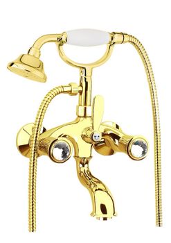 Смеситель для ванны Fiore VENERE SKY (SWAROVSKI®) 13OO0600, золото — фото 1, Смеситель для ванны