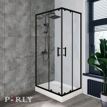 Уголок QZ81B N душевой PARLY низкий поддон — фото 1, Душевые уголки