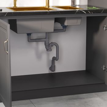 Кухонная мойка Reflexion Iseo RX2265BL оружейная сталь — фото 181, Кухонные мойки