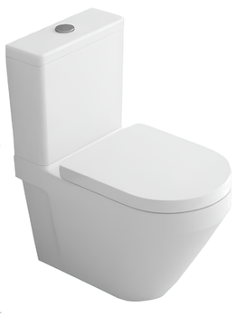 Унитаз HATRIA DAYTIME EVO YXV601 напольный моноблок под бачок слив универсальный цвет белый — фото 1, Напольные унитазы