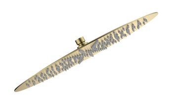 AQM8606BG Верхний душ Ø400 мм, нерж. сталь, золото шлифованное — фото 1, Верхние души