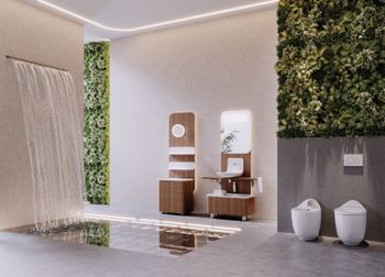 FOGLIA Настенный блок с зеркалом с подсветкой FL1060.02 — фото 1, Зеркала в ванную комнату