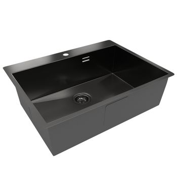 Кухонная мойка Reflexion Iseo RX2265BL оружейная сталь — фото 309, Кухонные мойки