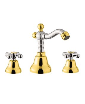 Смеситель для биде Fiore MARGOT 26CO0647, хром/золото — фото 1, Смесители для биде