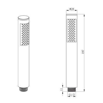 Лейка для гигиенического душа Raiber RP-20, хром — фото 2, Лейки для душа