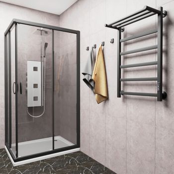 Товар: Полотенцесушитель электрический ВИД 81-10 ПРОФИЛЬНЫЙ с полкой 810х500, скр.монтаж, СНШ, черный матовый(RAL 9005), (Ferrum, равномерные перкаладины), Маргроид 8110p-8050-1083-9005R - фото 2 Полотенцесушитель электрический ВИД 81-10 ПРОФИЛЬНЫЙ с полкой 810х500, скр.монтаж, СНШ, черный матовый(RAL 9005), (Ferrum, равномерные перкаладины), Маргроид 8110p-8050-1083-9005R — фото 2, Электрические полотенцесушители