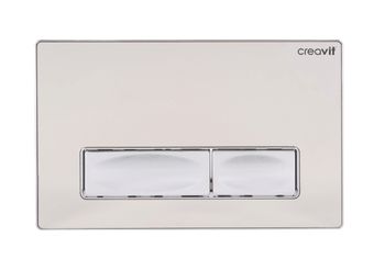 CREAVIT Кнопка для инсталляции металл нержавейка GP4004.00 — фото 1, Кнопки смыва