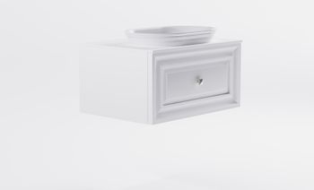 Товар: Тумба Шарм 80см 1ящ белый матовый, раковина Шарм бел глянец и столешницей Solid бел матовый 4631177715051 - фото 4 Тумба Шарм 80см 1ящ белый матовый, раковина Шарм бел глянец и столешницей Solid бел матовый 4631177715051 — фото 4, Тумбы с раковиной