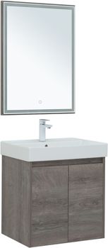 Мебель для ванной Aquanet Nova Lite 60 дуб рошелье (2 дверцы) 00302533 — фото 11, Комплекты мебели для ванной