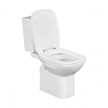 DEBBA Чаша унитаза с горизонтальным выпуском, установочный комплект, белая. (RU). ROCA 734299700Y — фото 6, Напольные унитазы