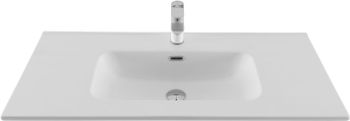 Раковина Aquanet Flat 100 белая матовая 00330426 — фото 1, Раковины
