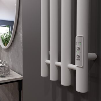 Полотенцесушитель Проксима Круг (электро.) 21х120 (скр.монтаж, унив.подкл., Белый матовый), Альтасан ПроксимаКругСП21120БМ — фото 4, Полотенцесушители