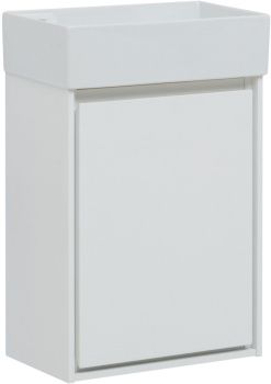 Тумба под раковину Aquanet Милан 45 белый глянец 00339962 — фото 8, Тумбы под раковину