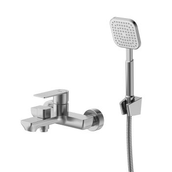 Смеситель для ванны Milardo Maze сатин (MAZBN00M02) — фото 1, Смеситель для ванны