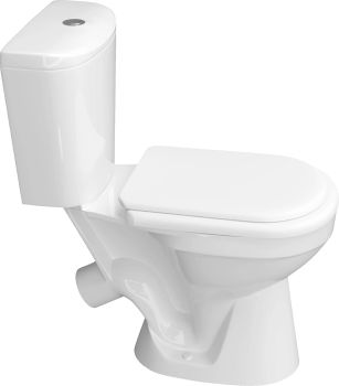 Унитаз-компакт КЕРАМИН ЛАГО МС Б-1 однорежимный, сиденье полипропилен CDB00028974 (4810531150350) — фото 1, Напольные унитазы