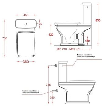 Бачок Artceram Civitas для моноблока цвет белый CIC009 01 00 — фото 2, Смывные бачки скрытого монтажа