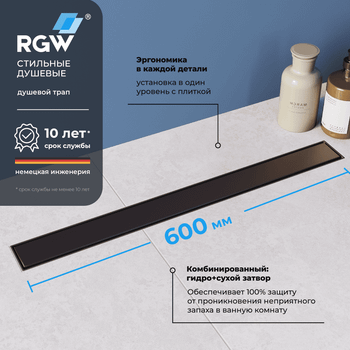 Душевой лоток Drain Leo-31 60213160-04 — фото 5, Душевые лотки