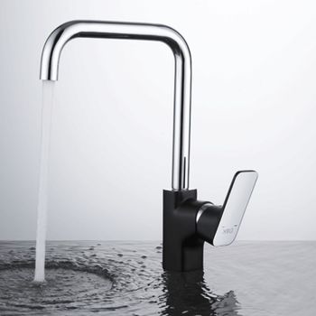 Смеситель для кухни D&K Berlin DA1432495, черный — фото 1, Смесители для кухни