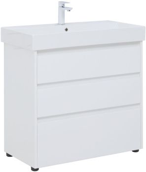 Товар: Тумба под раковину Aquanet Nova Lite 85 белый глянец (3 ящика) 00302475 - фото 10 Тумба под раковину Aquanet Nova Lite 85 белый глянец (3 ящика) 00302475 — фото 10, Тумбы под раковину