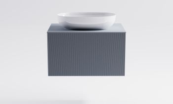 Товар: Тумба М-40 80см 1ящ NCS S 3005-R80B мат./волна, раковина Атрия бел гл, столешница Solid в цвете 4631177714788 - фото 2 Тумба М-40 80см 1ящ NCS S 3005-R80B мат./волна, раковина Атрия бел гл, столешница Solid в цвете 4631177714788 — фото 2, Тумбы с раковиной