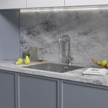 Кухонная мойка Reflexion Iseo RX2265BL оружейная сталь — фото 167, Кухонные мойки