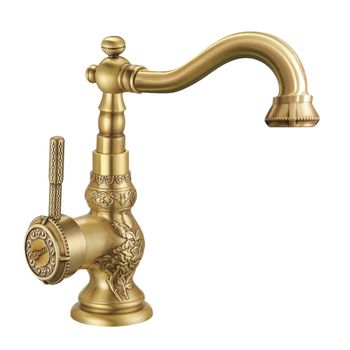 Jasmine Смеситель для раковины/кухни, пов.излив 159мм, р/ОД, бронза, LM, LM6644B — фото 1, Смесители для раковины