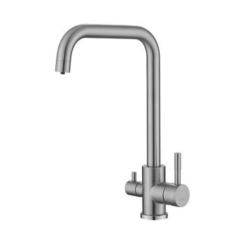 Смеситель для кухни с подключением фильтра воды Haiba HB43829, хром — фото 1, Смесители для кухни