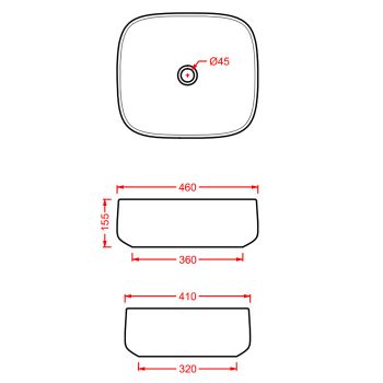 Раковина Artceram Cognac Quadro накладная цвет grigio oliva COL007 15 00 — фото 1, Раковины накладные