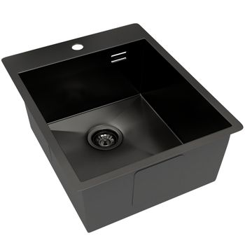Кухонная мойка Reflexion Iseo RX2265BL оружейная сталь — фото 209, Кухонные мойки