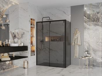 Боковая стенка Ambassador Intense 100IBB (100х200) хром,стекло прозрачное,1 место — фото 2, Боковые стенки