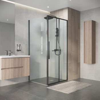 Товар: Душевое ограждение Niagara Nova NG-34-9AGR-A90GR-34 (90х90х195) квадрат,раздвижная,графит,стекло прозрачное,2 места - фото 5 Душевое ограждение Niagara Nova NG-34-9AGR-A90GR-34 (90х90х195) квадрат,раздвижная,графит,стекло прозрачное,2 места — фото 5, Душевые уголки