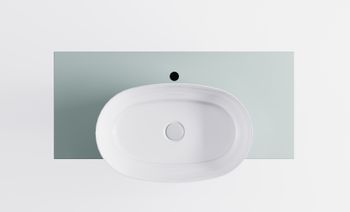 Тумба М-40 Slim 100см 1ящ NCS S 3005-B80G мат./волна, раковина Атрия бел гл, столешница Solid в цвете 4631177716089 — фото 3, Тумбы с раковиной