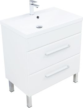 Тумба под раковину Aquanet Лукка 75 белый 00302397 — фото 8, Тумбы под раковину