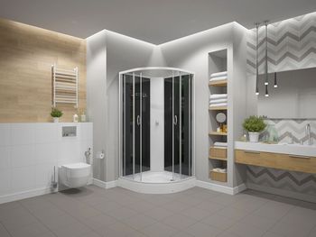 Душевая кабина ERLIT 35 серия ER3509PE-C3-RU тонированное стекло ER3509PE-C4-RUS — фото 3, Душевые кабины