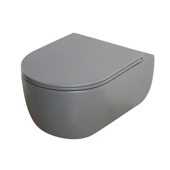 Унитаз подвесной Veconi Rino VRI-49TGR — фото 3, Подвесные унитазы