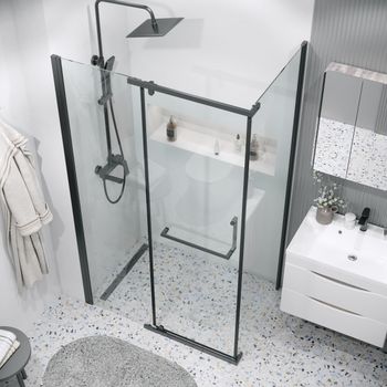 Товар: Боковая стенка Grossman Pragma 200.K33.03.80.21.00 (80х195) черный матовый,стекло прозрачное, 1 место - фото 4 Боковая стенка Grossman Pragma 200.K33.03.80.21.00 (80х195) черный матовый,стекло прозрачное, 1 место — фото 4, Боковые стенки