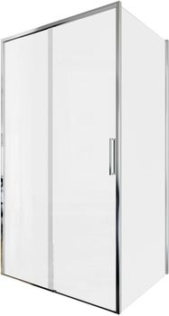 Душевой уголок Aquanet Pleasure Evo 110x80 AE65-110x80-CT профиль хром, прозрачное стекло — фото 2, Душевые уголки