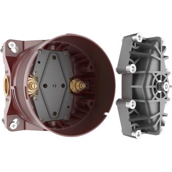 AQM8405CR Набор для комплектации душа с термостатом и регулировкой напора, хром — фото 5, Душевые системы