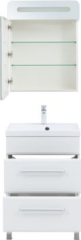 Тумба под раковину Aquanet Лукка 60 белый 00302396 — фото 9, Тумбы под раковину