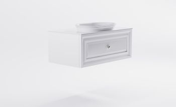 Товар: Тумба Шарм 100см 1ящ цв белый мат. с раковиной Шарм бел гл. и столешницей Solid бел гл. 4631177713736 - фото 4 Тумба Шарм 100см 1ящ цв белый мат. с раковиной Шарм бел гл. и столешницей Solid бел гл. 4631177713736 — фото 4, Тумбы с раковиной