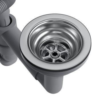 Кухонная мойка Reflexion Iseo RX2265BL оружейная сталь — фото 423, Кухонные мойки